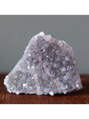 Amethyst Geode Cluster Blue Chalcedony Wisdom Stone Raw Purple Crystal Cluster